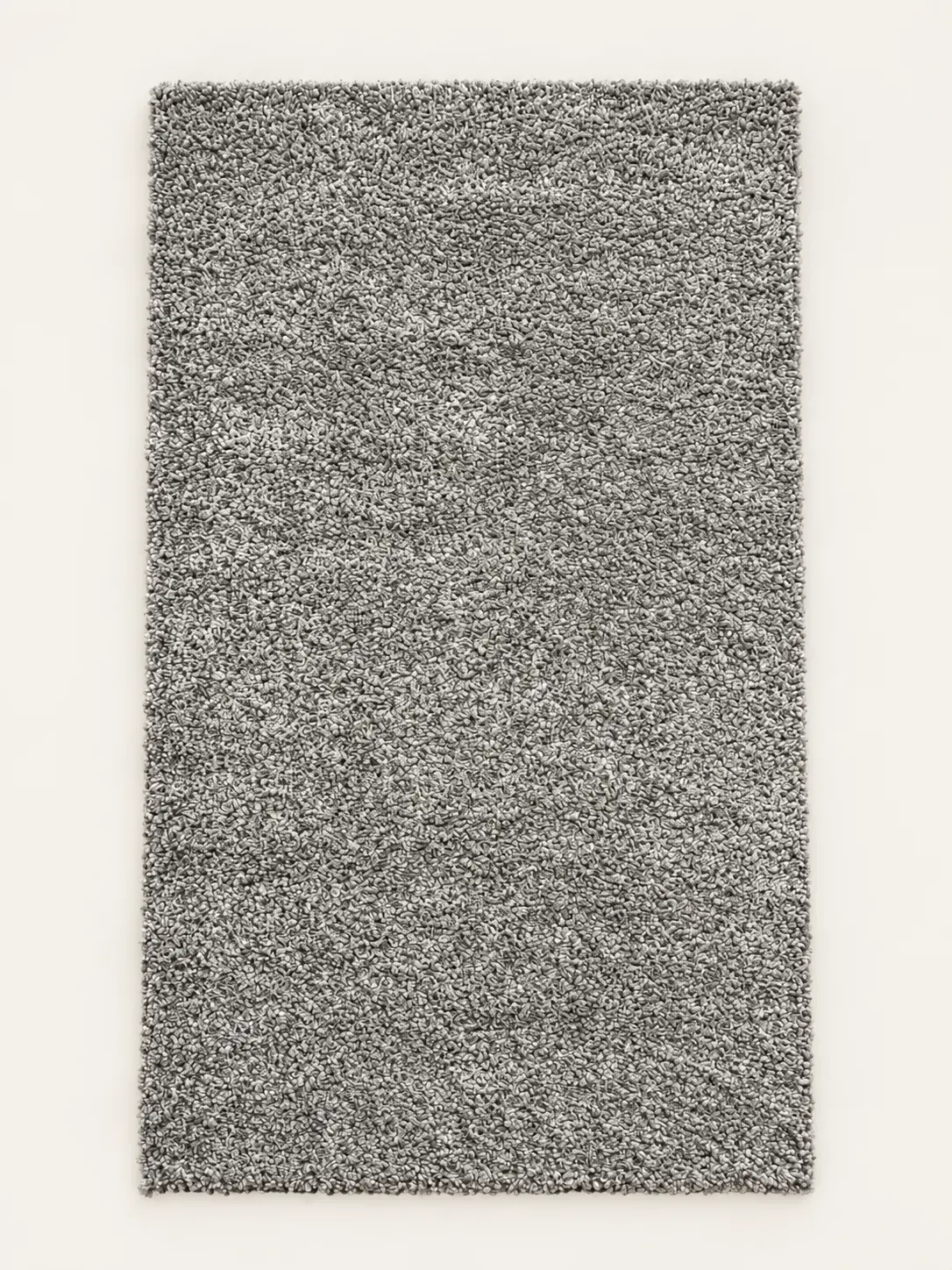 Grauer Hochflor-Shaggy-Teppich mit tiefem, dichtem Flor